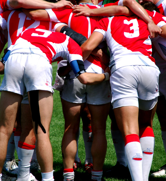 rugby takımı maçı için hazırlanıyor - Fotoğraf, Görsel