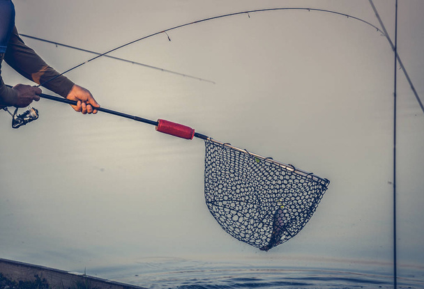 hobby - fond de pêche à la truite
 - Photo, image