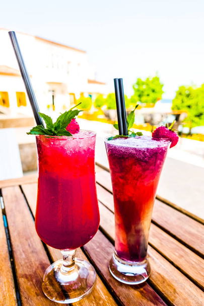 beautiful cocktails at the resort - Fotoğraf, Görsel