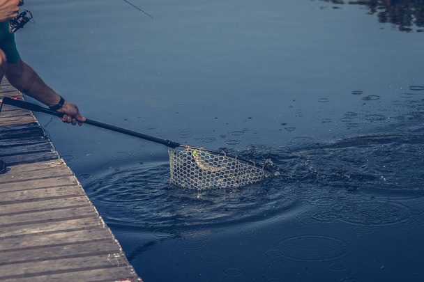 passe-temps pêche à la truite fond
 - Photo, image