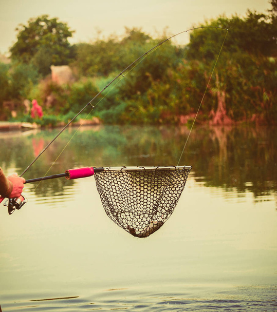 hobby- fondo de pesca de trucha
 - Foto, imagen