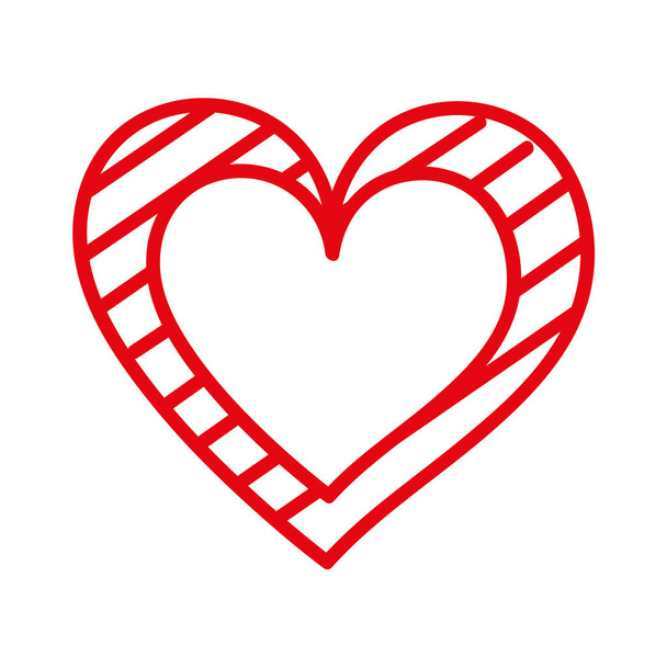 серце любов романтика пристрасть зі смугами графічний
 - Вектор, зображення