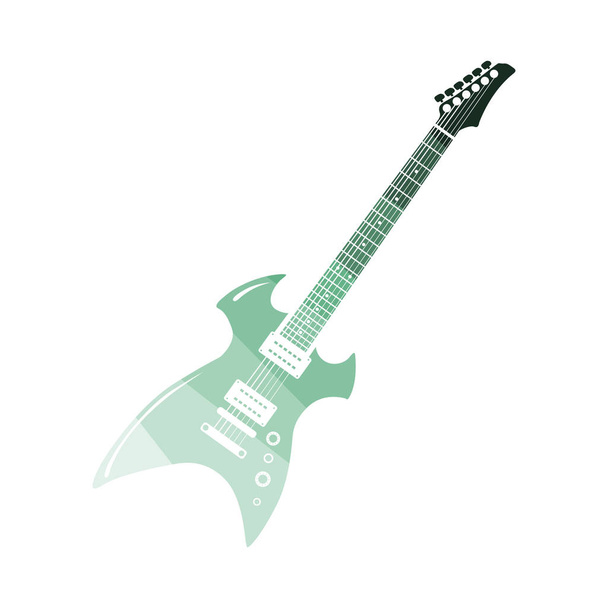 elektrische gitaar-pictogram - Vector, afbeelding