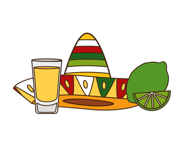 Mexicaanse hoed traditioneel - Vector, afbeelding