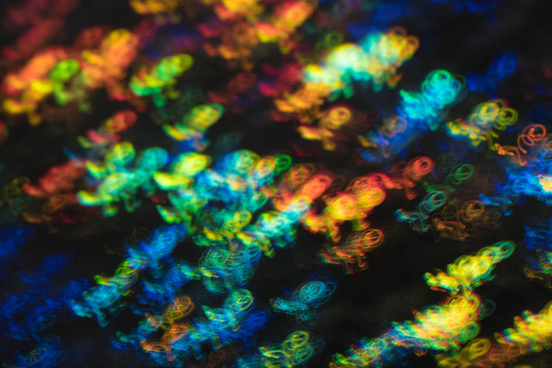 blur swirl neon lights lens flare glow - Foto, afbeelding