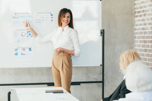 successful business woman corporate briefing - Foto, imagen