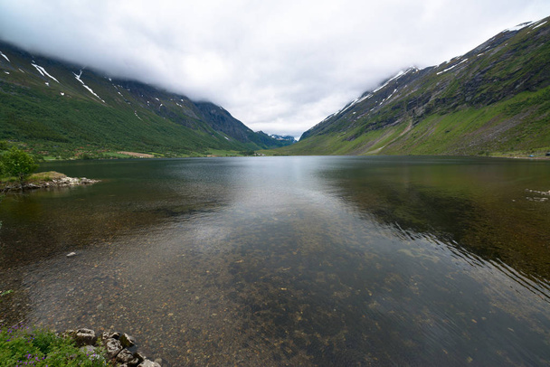 Geiranger fjord, beautiful nature in Norway - Foto, immagini