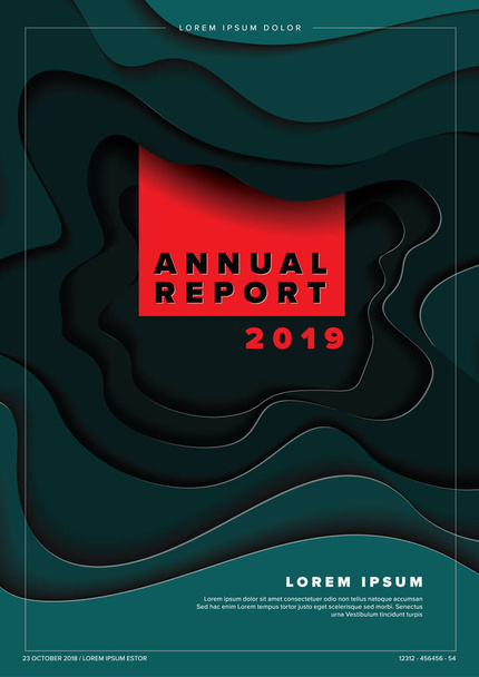 Ετήσια έκθεση κάλυψη πρότυπο - Διάνυσμα, εικόνα