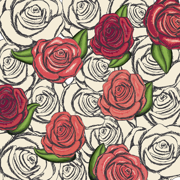 diseño de rosas
 - Vector, Imagen