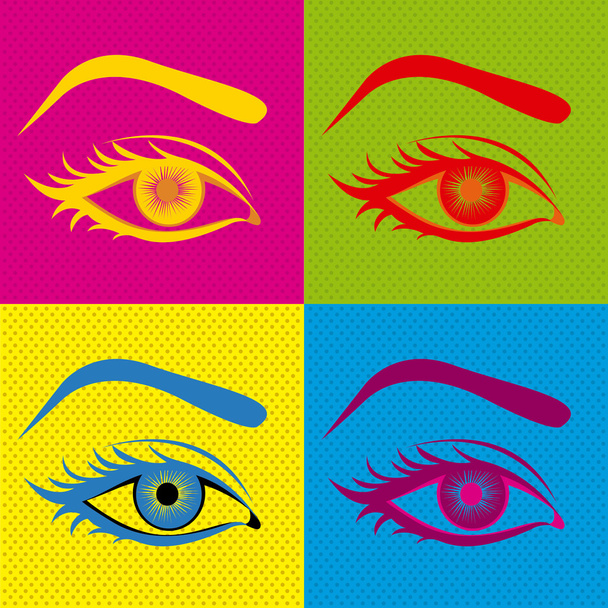 Дизайн глаз
 - Вектор,изображение