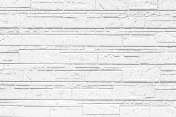 White modern wall background , White concrete tile wall pattern and background - Photo, Image