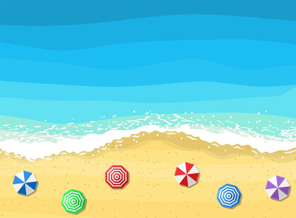 Парасолі пляжні сонця
 - Вектор, зображення
