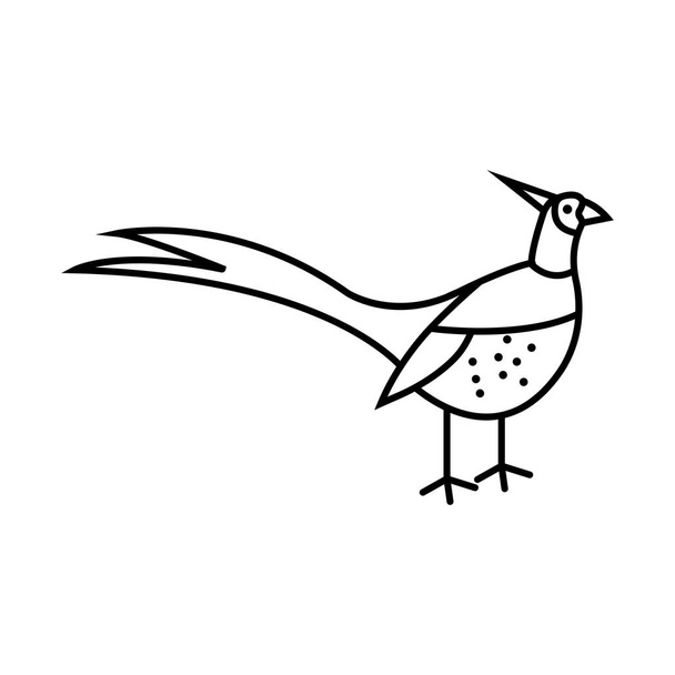 ładny ptak-łatwe do edycji warstwowe wektor ilustracji - Wektor, obraz