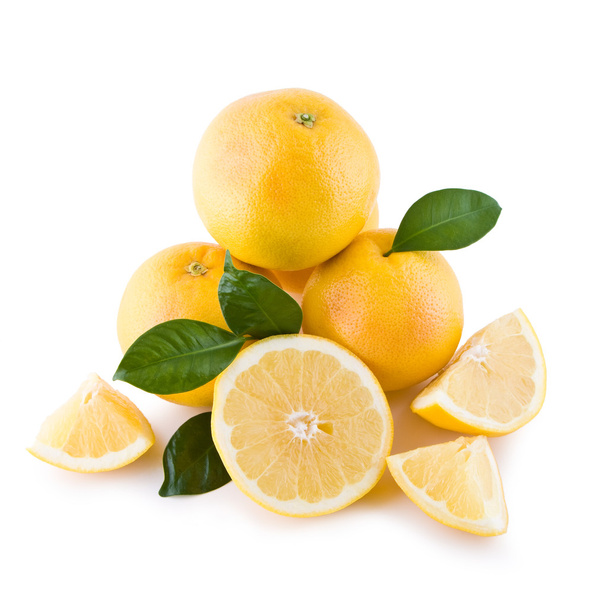 bílé grapefruity, samostatný - Fotografie, Obrázek