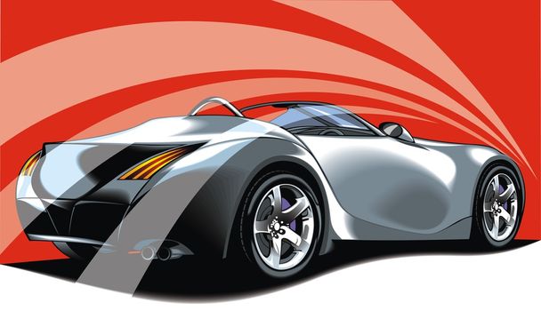 Дизайн автомобиля
 - Вектор,изображение