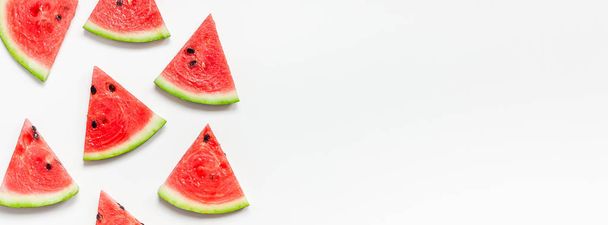 Fresh watermelon slices pattern - Foto, imagen