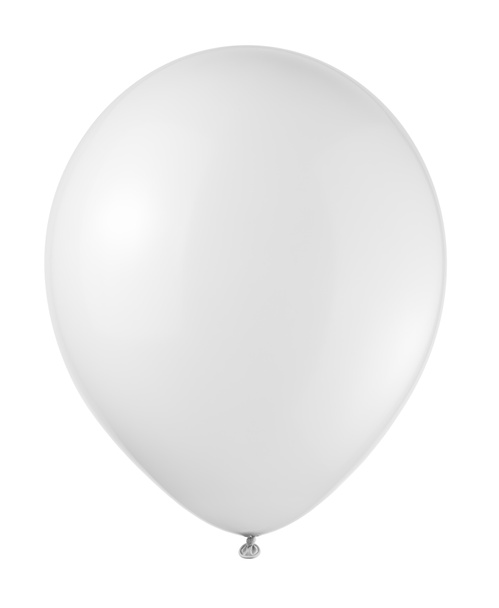 globo blanco se eleva sobre un fondo blanco
 - Foto, imagen