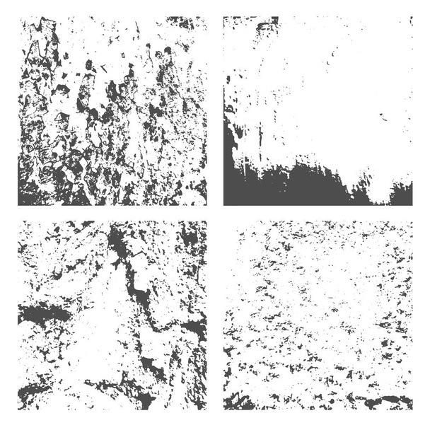 Grunge Black and White Distress Texture - Vector, Image