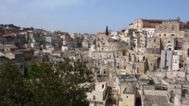 Vista panorámica de Sassi de Matera. Basilicata. Italia
. - Metraje, vídeo