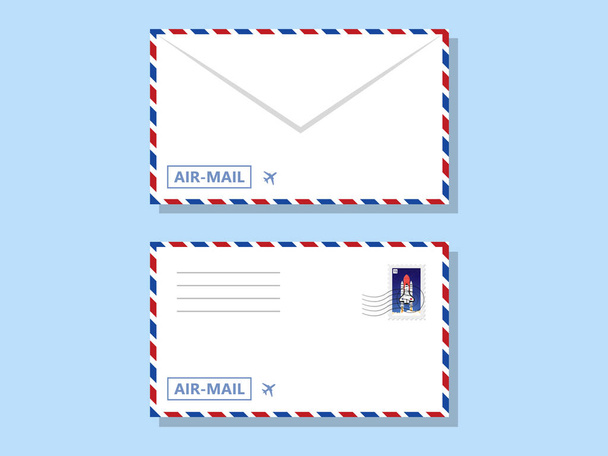 Post Card Envelope mail Icon Vector Illustration - Vector, Image