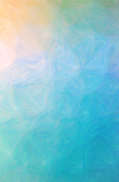Abstraktní ilustrace modrého, žlutého a zeleného vosku Crayon pozadí - Fotografie, Obrázek