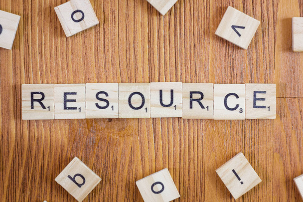 Woord of zin Resource gemaakt met scrabble letters, groot beeld voor uw behoeften. - Foto, afbeelding