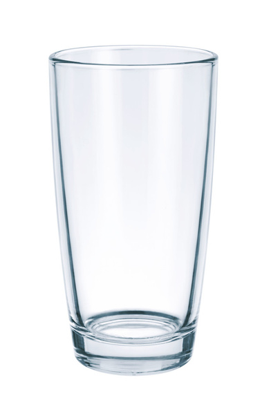 vidrio vacío sobre fondo blanco
 - Foto, Imagen