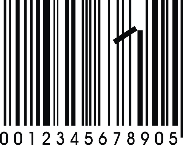 wrong barcode - Vector, Image