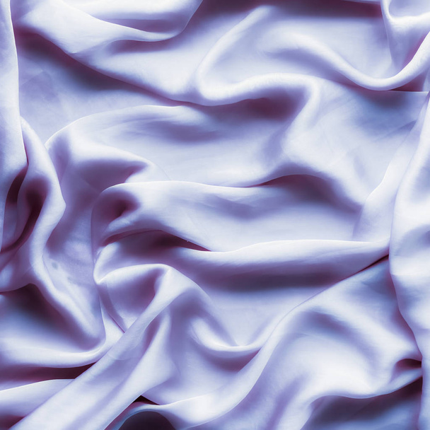 Purple soft silk texture, flatlay background - Photo, Image