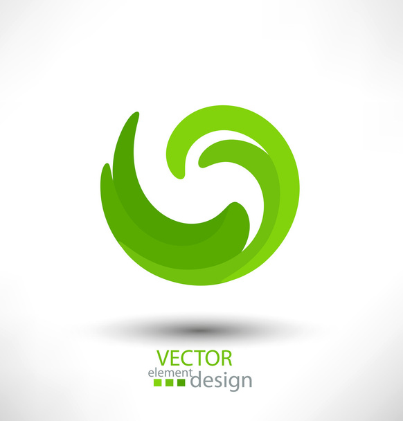 Abstract green vector design element for business - Vector, Imagen