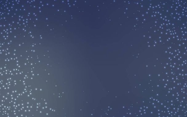 Modèle vectoriel bleu clair avec étoiles du ciel nocturne
. - Vecteur, image