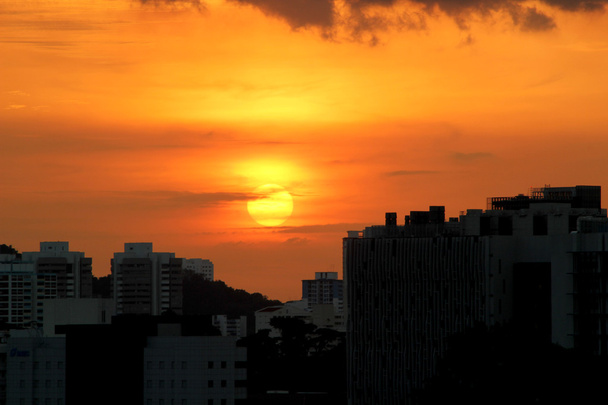 Západ slunce ve městě - Fotografie, Obrázek