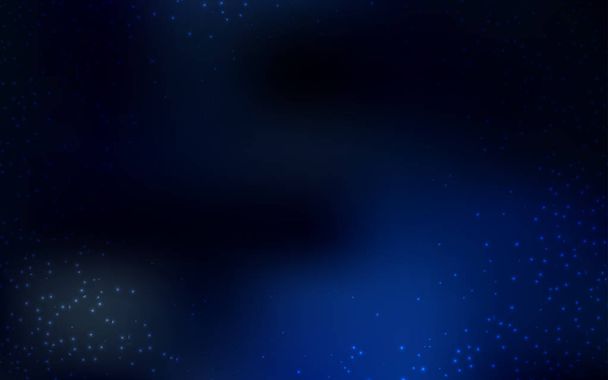 Темний векторний візерунок BLUE з зірками нічного неба
. - Вектор, зображення