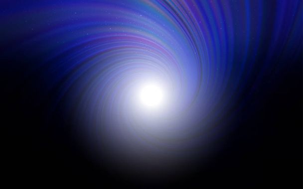 dunkelblauer Vektorhintergrund mit Galaxiensternen. - Vektor, Bild