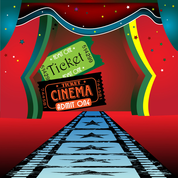 билеты в кино
 - Вектор,изображение