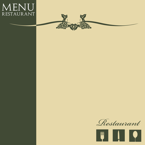 Restaurant menu concept - Vetor, Imagem