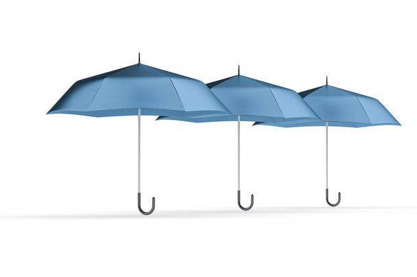 3D-rendering, de paraplu met witte achtergrond - Foto, afbeelding