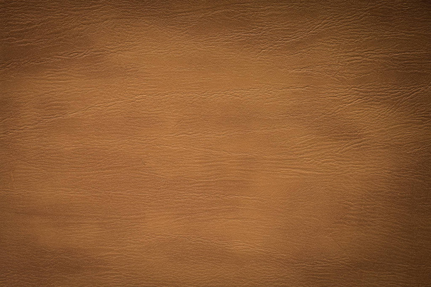 Brown leather texture background. Vintage furniture material. - Photo, Image