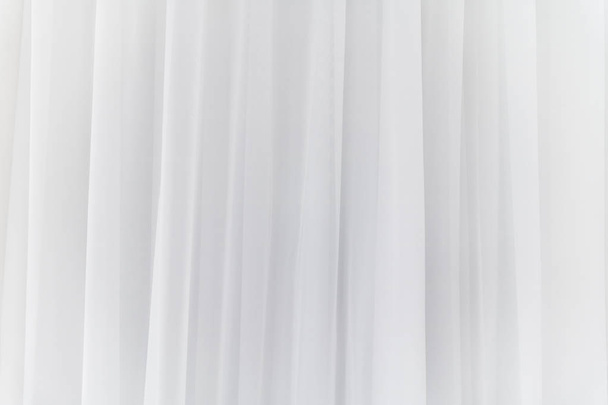 White curtain background. Abstract of drape backdrop. - Foto, Imagen