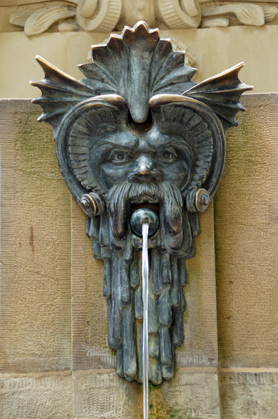 waterspuwers op galatea fontein stuttgart - Foto, afbeelding