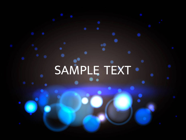 Abstract bokeh blue background.  Vector illustration for card - Vector, Image