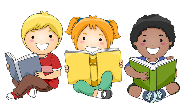 Діти, що читання книг
 - Фото, зображення