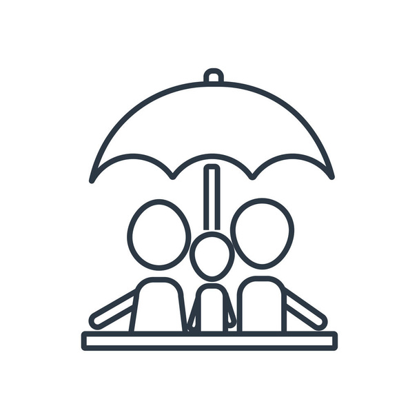 Family Life Insurance icon - Vector, Image