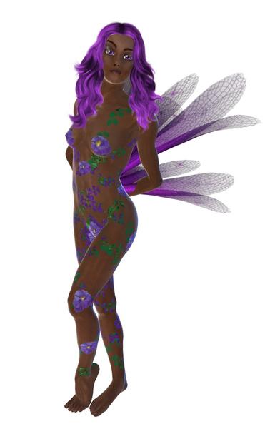 Hada flor púrpura
 - Foto, imagen