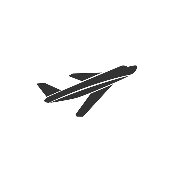 Vliegtuig icoon in eenvoudig ontwerp. Vector illustratie - Vector, afbeelding