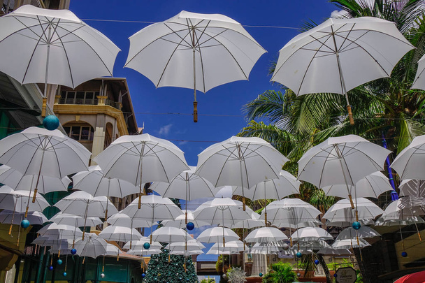 Hanging umbrellas for decoration  - Photo, Image