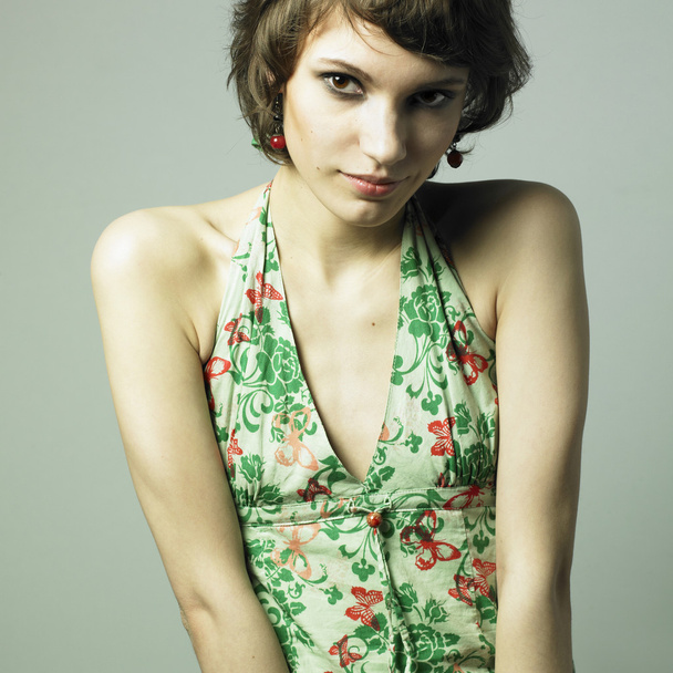Beautiful young woman in elegant dress - Valokuva, kuva