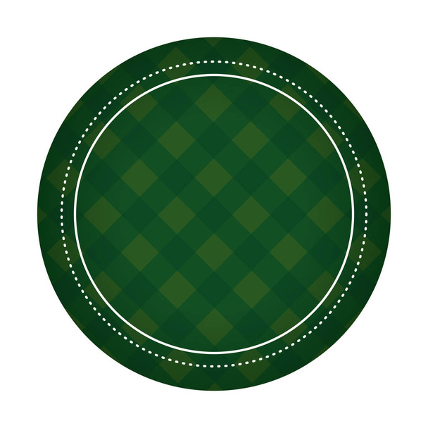 badge patron green irish - Vector, Image