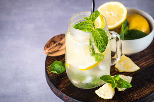 Lemonade summer cold drink. - Фото, зображення