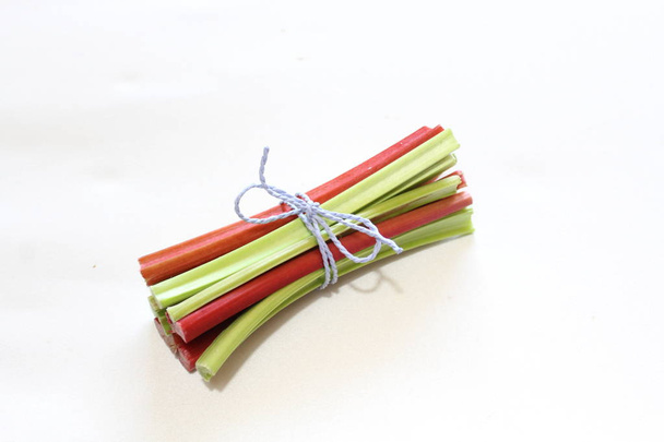 colorful delicious rhubarb stems - Photo, Image